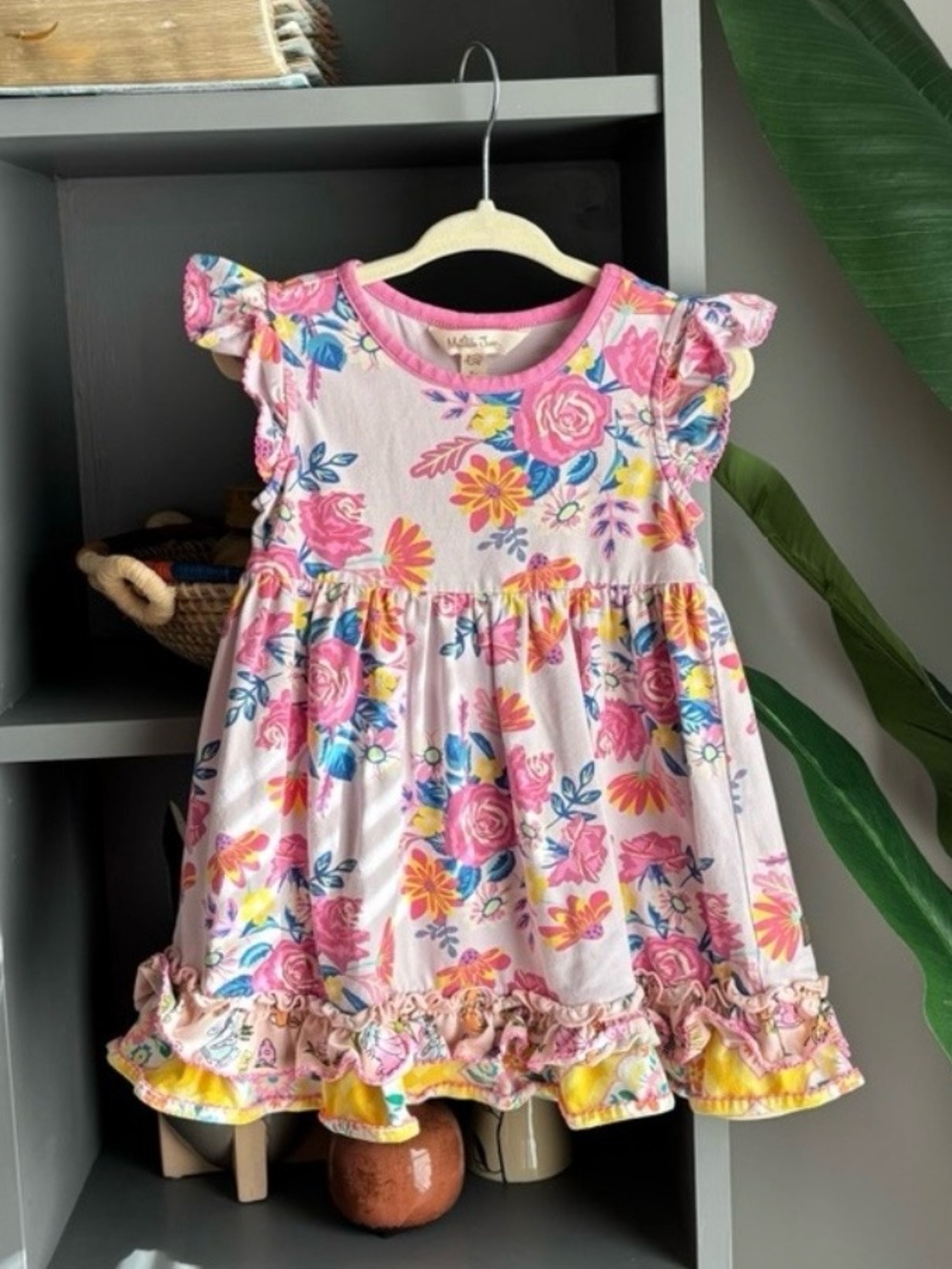 matilda jane cotton blend floral print dress for baby/toddler